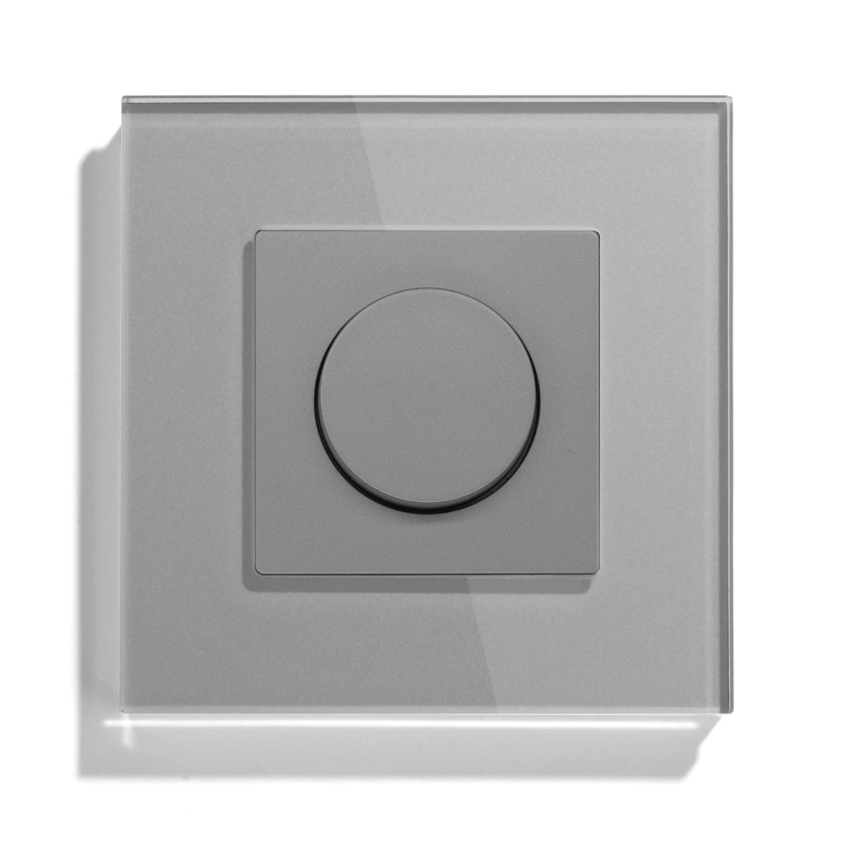 Dimmer Light Switch Rotary Knob Glass Mechanical LED Dimmable Wall Mounted Switches EU Standard Switches