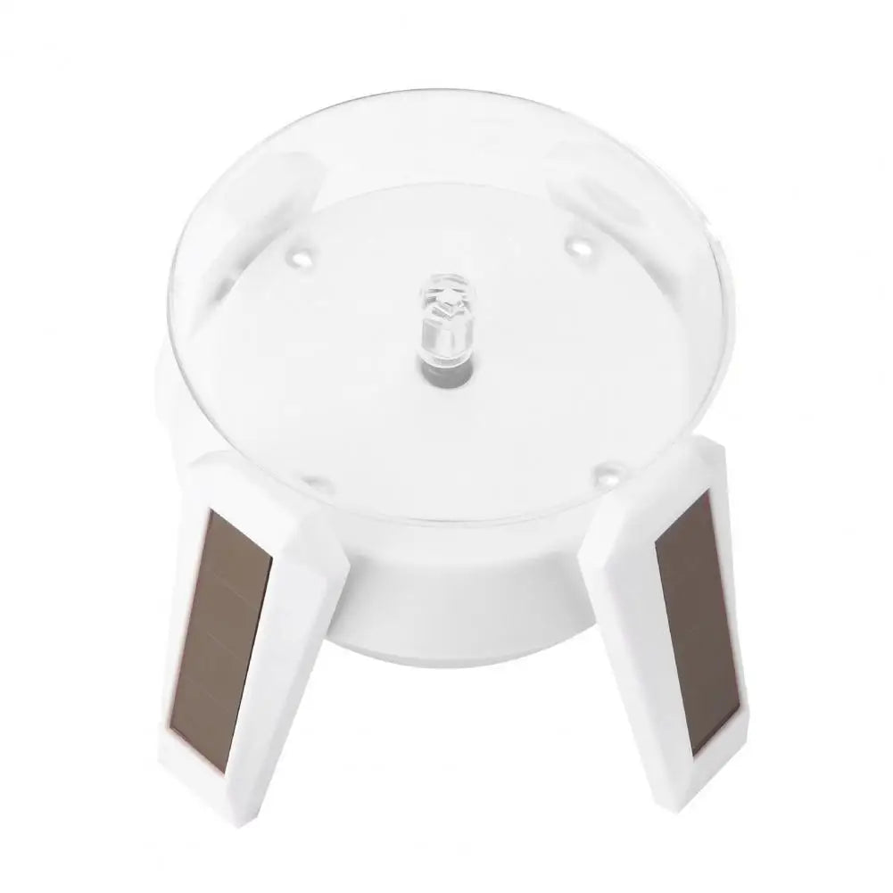 Airship UFO 360-Degree Electric Rotating Display Stand - Solar & Battery Dual-Use Turntable
