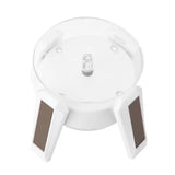 Airship UFO 360-Degree Electric Rotating Display Stand - Solar & Battery Dual-Use Turntable