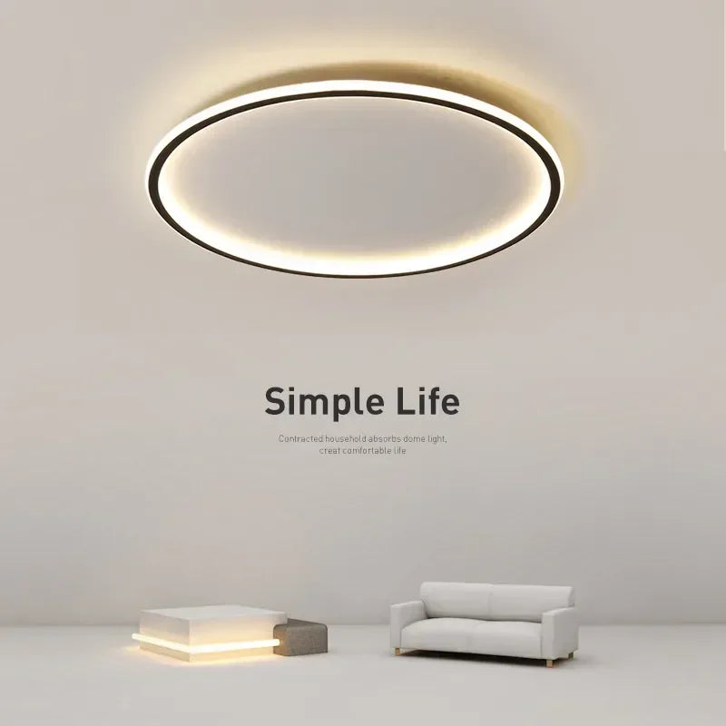 Modern LED Ceiling Light for Living Room Bedroom Aisle Balcony Lamp Home Decor Lighting Circular Remote Control Chandelier