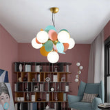 Nordic Kids Bedroom LED Chandelier Light Living Room Hanging Lamp Ceiling Mounted Light For Study Room Bar Aisle Home Decoration