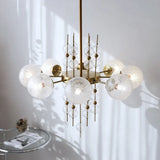 American Classic Glass Ball LED Pendant Light 2024 Modern Chandelier Lustres for Living Room kitchen Island Home Decor Luminaria