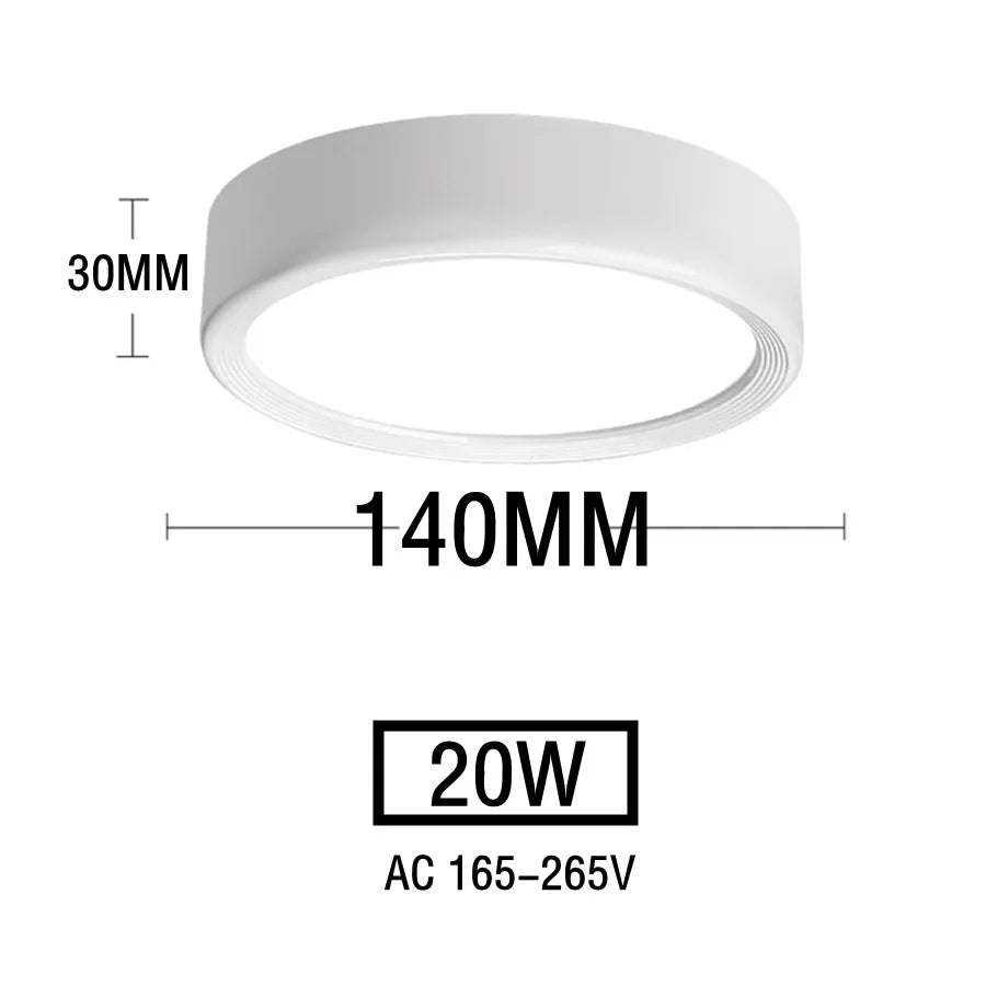 Led Downlights 220V Ceiling Spot Lamp 15W 18W 20W Down Light Surface Mounted Panel Lighting Kitchen Fixture for Room Home Decor