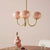 Nordic Simple Bedroom Lamp Designer Art Warm Romantic Children's Room Pink Medieval Bauhaus Chandelier