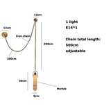 Marble Design Gold Chrome Dimmable LED Hanging Lamps 2026 Chandelier Suspension Luminaire Lampen For Dinning Room