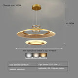 Modern LED Screw Living Room Chandelier Luxury Ring Villa Pendant Lamp Atmosphere Kitchen Island Art Decoration Lighting Fixture