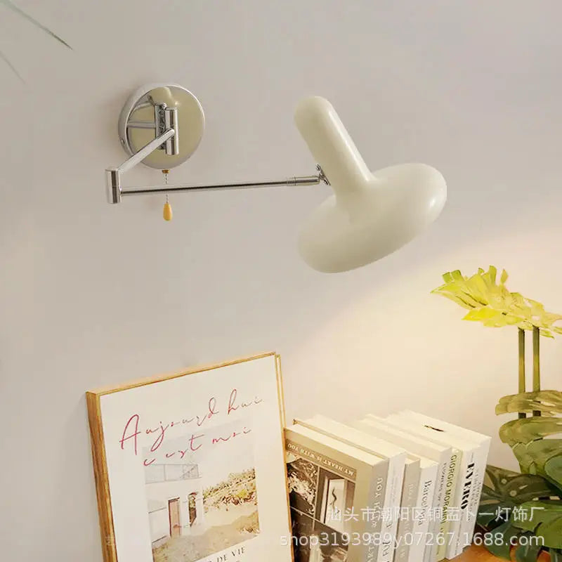 Rocker Arm Wall Lamp Bedroom Bedside Lamp Living Room Wall Lamp Nordic Creative Retractable Study Reading Lamp Wall Lamp