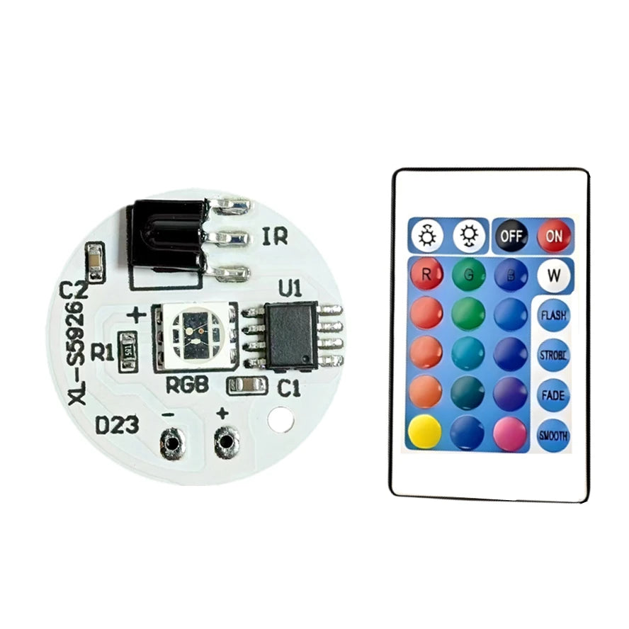 5V RGB LED USB Light Plate Set (1–10 Pcs) - Wireless Remote & Linkage Control COB Chip