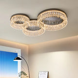 Modern Round Crystal Ceiling Light for Living Room Dining Room Bedroom Study Gold Minimalist LED Indoor Decor Ceiling Lamp