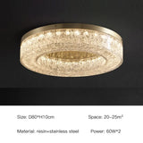 Modern Led Ceiling Lights Crystal Chandelier with Luxury Lamps for Living Dining Room Bedroom Hall Art Lighting Home Decoration