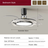 Fan Light 2026 New Living Room Light Luxury High end Italian Minimalist Restaurant Ceiling Fan Light Whole House Lighting Fixtures