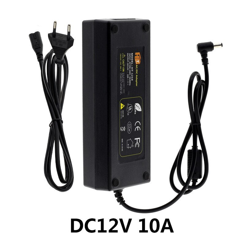 DC12V Adapter AC100-240V Lighting Transformers Output DC12V 1A 2A 3A 5A 6A 8A 10A EU / US Plug Power Supply for LED Strip