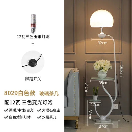 Nordic Floor Lamp Simple Modern Living Room Bedroom Bed Headband Table Storage Vertical Table Lamp