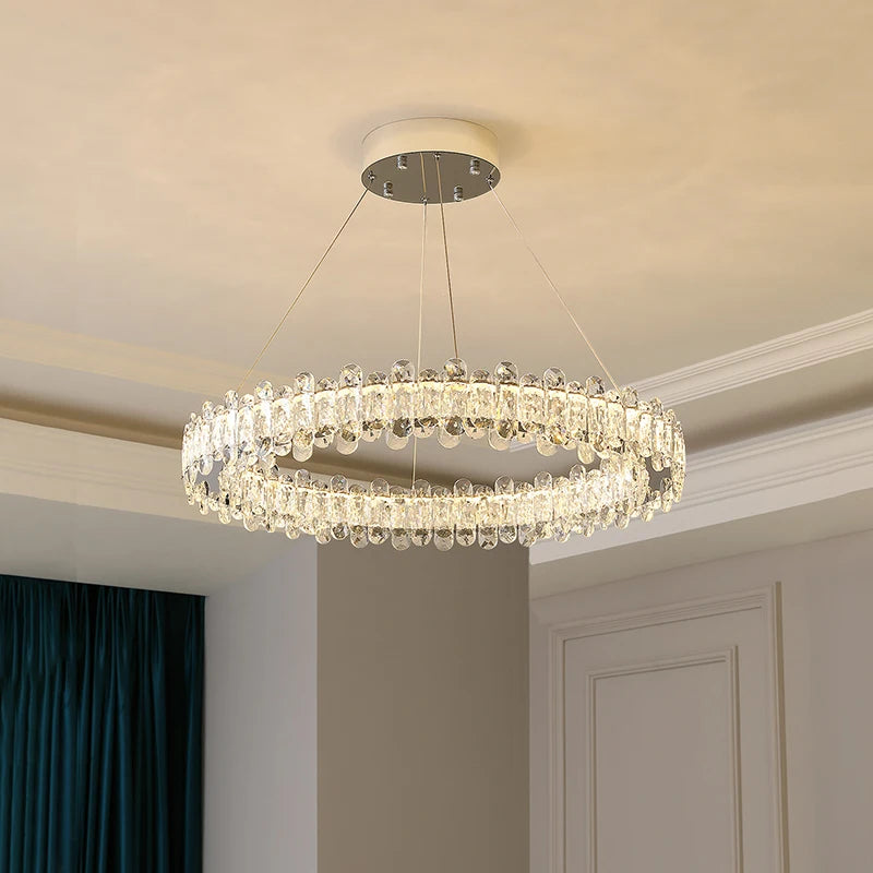 home decorationPendant lights, luxury crystal living room chandelier, dining room Pendant lamp, ceiling light, indoor lighting