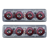 2Pcs LED Taillights Assembly - Universal Turn Signal Brake Stop Reversing Light