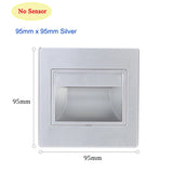 Night Foyer Intelligent Lamp PIR Motion Detector Sensor COB LED Stair Light Recessed Step Ladder Kitchen Foyer Wall Footlight