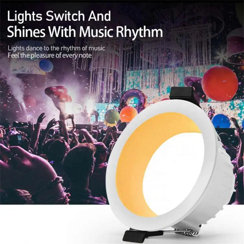 Smart Ceiling Light App Control Led Downlight Rgb Ww Cw 4inch 110v 220v Voice Control Smart Led Downlight Smart Home