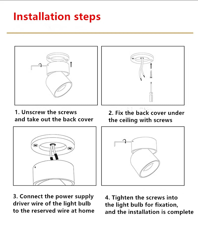 360 ° Rotatable And Foldable LED Downlights Dimmable 7W10W12W15W20W Surface Mounted Ceiling Lamp COB Spotlight AC85V-260V CRI 98