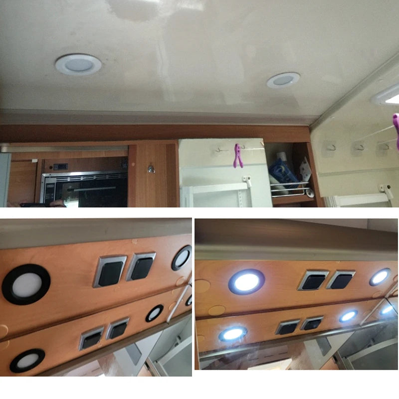 Mini LED Downlight DC12V 24V Ultra-Thin 3W 5W Embedded Room Decor Small Spotlight Ceiling Kitchen Bathroom Camping vehicle Light