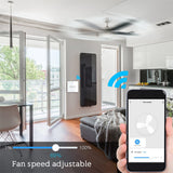 Ceiling Fan Smart Switch WiFi Fan Controller Phone App Voice Remote Control Plastic Switch EU