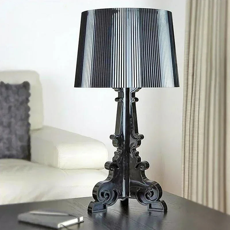 Nordic Designer Transparent White Baroque Ghost Table Lamp Bedside Sofa Lighting Decoration LED Ambient Light