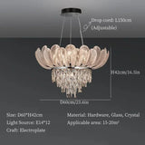 Ceiling Chandeliers Crystal Pendant Lamp Modern Design Luxury Lighting Fixtures Home Lustre Foyer Hanging Light home decoration