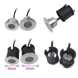 Waterproof Outdoor LED Light, Stainless Steel IP68 Terrace and Garden Ground Light, RGB RGBW, Recessed in Ground Lamp 12V/24V 2W
