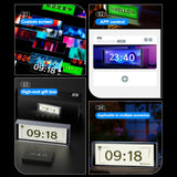 Smart Bluetooth Quantum Clock Night Light APP Control DIY Alarm Clocks Desk Decoration Light For Gaming Room Bedroom Decor