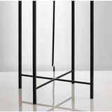Nordic Glass Globe Floor Lamp - Modern Iron Standing Light for Living Room