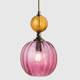 Modern stained glass chandelier Restaurant bar bedside creative bedroom personality model room Pendant lamp home decor Light