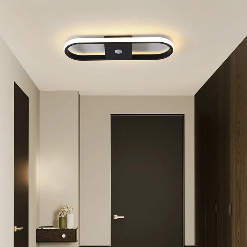 Indoor PIR Motion Sensor LED Ceiling Lights Fixtures for Corridor Balcony Human Induction LED Ceiling Lamps for Bedroom AC85-265