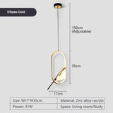 Rotatable Magpie Bird LED Pendant Light for Bedside Bedroom Indoor Gold Silver Hanging Lighting Chandelier Lamps Foyer AC85-265V