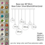 Nordic Lava Texture LED Pendant Light - Minimalist PVC Hanging Lamp