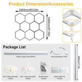 1/3/5/8/14 Hole Hexagonal LED Ceiling Garage Light 6500K Cold Light for Garages and 4S Workshops