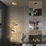 Modern Crystal Chandelier Indoor Crystal Ceiling Light Fixtures With Clear Solid Crystal For Living Room Hallway Kitchen Lamp