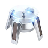 Airship UFO 360-Degree Electric Rotating Display Stand - Solar & Battery Dual-Use Turntable
