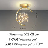 Modern Decors Ceiling Lights Indoor Lusters' Chandelier For Living Room Nordic LED Lighting Kitchen Ceil Lamp Full Sky Star Ceiling