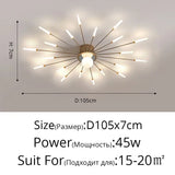 2025 New fireworks Modern LED Chandelier Lights For Living Kids Room Bedroom Hall Lighting Decoration Indoor Lamps Home Luster