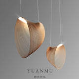 Pendant Lights Modern Italian Design Pendant Light for Dining Room Living Room Rustic Wood Ceiling Lamp Vintage Wabi Sabi Style