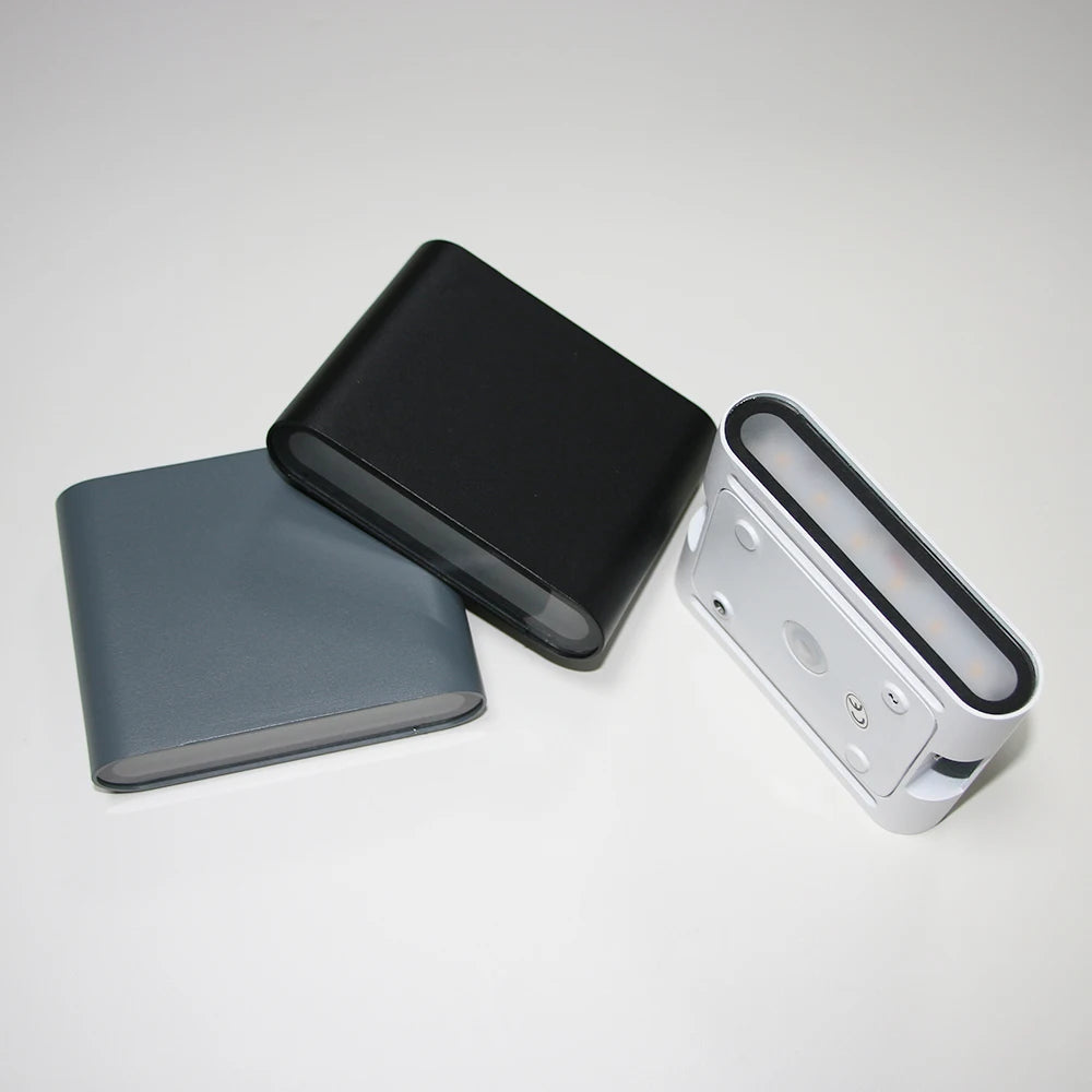 6W 12W 24W LED Outdoor Waterproof Wall Lamp Bedroom Living Room Balcony Wall Light Aluminum Exterior Wall Lamp Sconce Fixtures