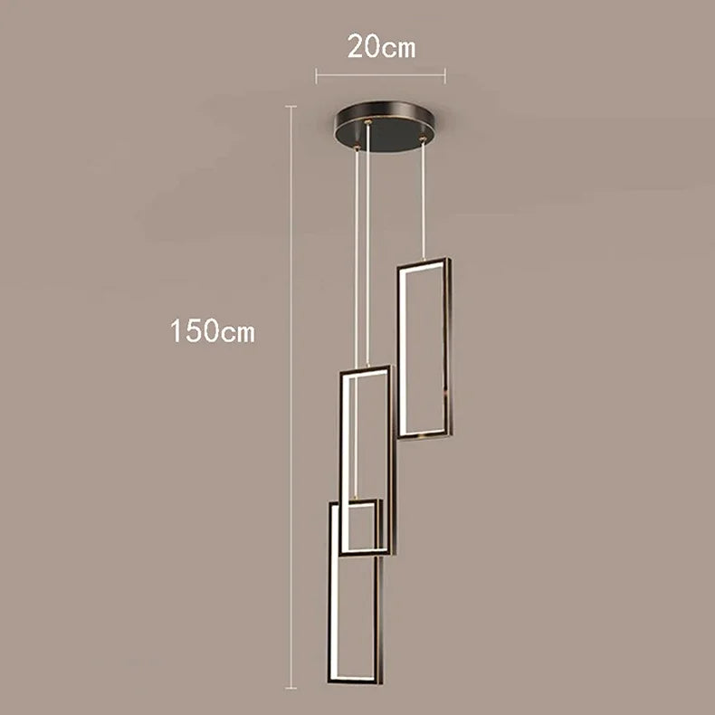 Nordic home decoration, stair chandelier, living room and dining room Pendant lights, ceiling light, indoor lighting