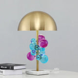 Light Luxury Creative Crystal Table Lamp Colorful Crystal Transparent Bedroom Study Table Lamp Postmodern Table Lamp Room Decor