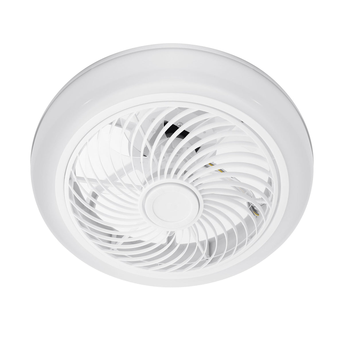 Ceiling Fan Light 18 inch With Remote Control For Bedroom Living Room 60W Switch Home Lamps Adjustable White/Warm/Cold