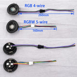 12V 3W RGB / RGBW Recessed Mini LED Cabinet Spotlight (42mm Cutout) - Dimmable Adjustable Ceiling Downlight for KTV, Bar & Room Decor