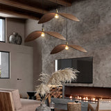 Imitation Wood Pendant Lights dining room lamp Kitchen Restaurant Bar Hanging Lamp straw hat Home decors Lighting fixtures E27