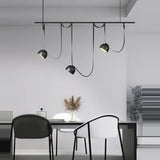 Italy Design Leather LED Pendant Lights Black Orange Lustre Villa Lobby Islands Hanging Lamps Home Decor Factory Outlet Lighting