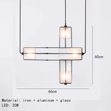 Indoor Art Deco Chandelier White Glass Gold Black Metal For Hotel Hall Dining Room Kitchen Bar Hanging Lamp