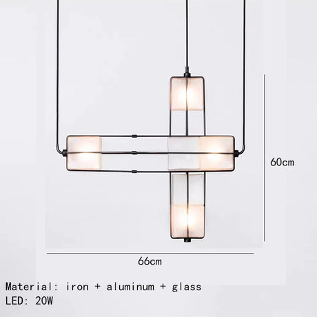 Indoor Art Deco Chandelier White Glass Gold Black Metal For Hotel Hall Dining Room Kitchen Bar Hanging Lamp