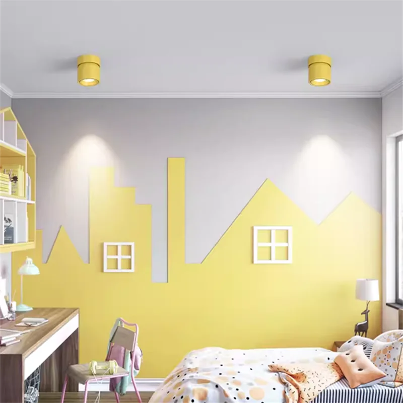 360 ° Rotatable And Foldable LED Downlights Dimmable 7W10W12W15W20W Surface Mounted Ceiling Lamp COB Spotlight AC85V-260V CRI 98