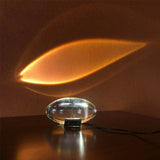 Italian Designer "Eye of the Sky" Table Lamp - Crystal LED Projector Light